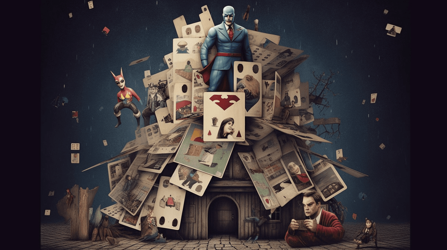 How many heroes can the house of cards bear?