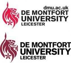 De Montfort University logo change wonkhe red