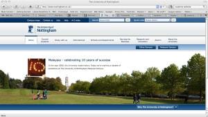 Wonkhe Universty of Nottingham website