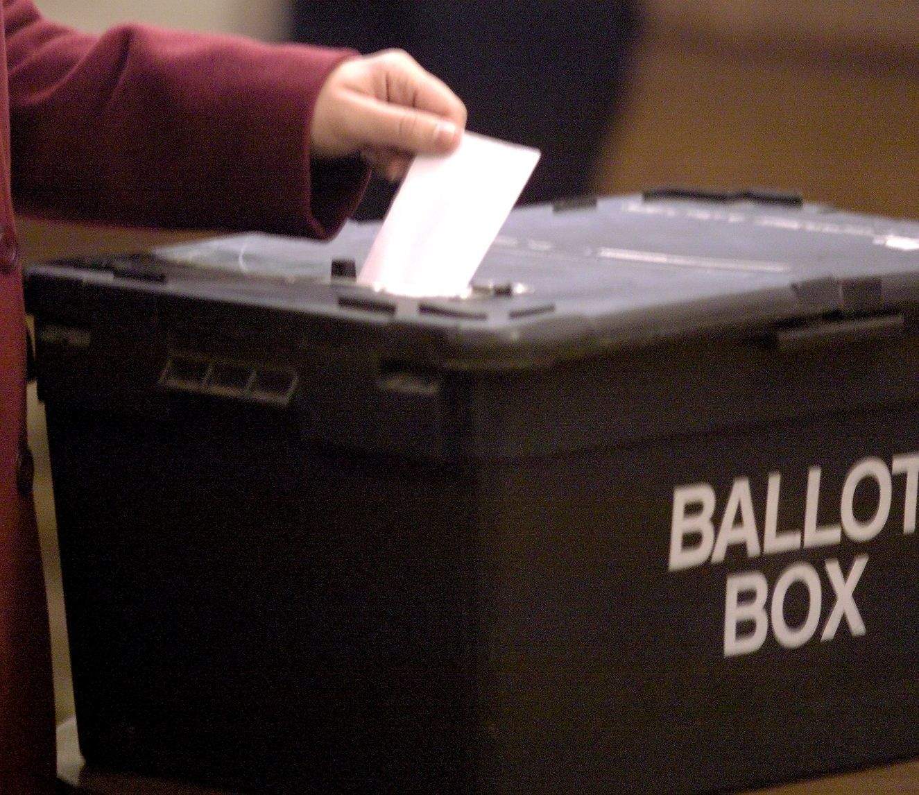 Picture of a ballot box. Just to reinforce what's going on here