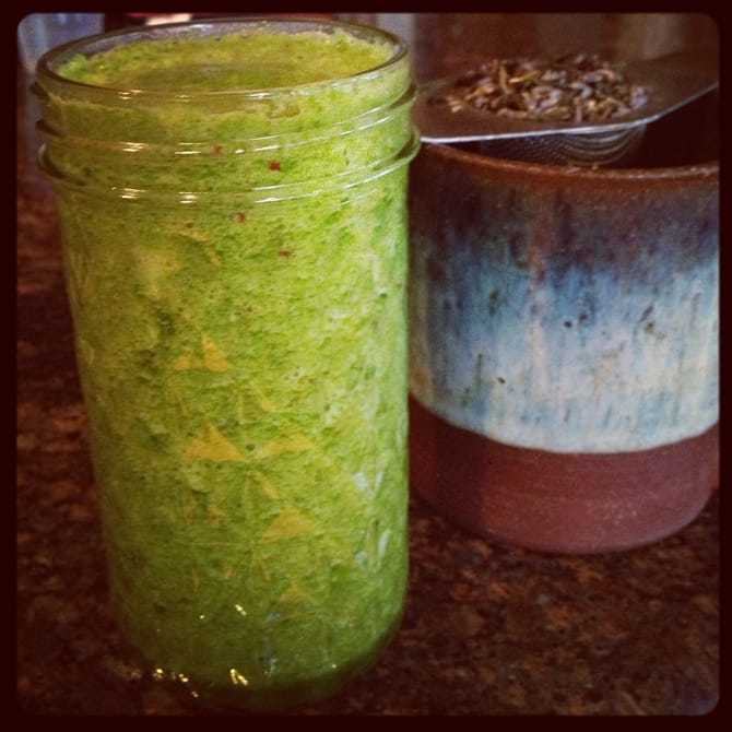 Wonkhe green juice breakfast