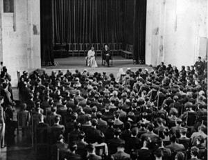A good turnout ghandi 1931 great hall