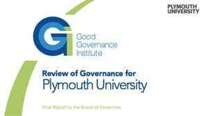 Wonkhe Good Governance Institute Plymouth University sml