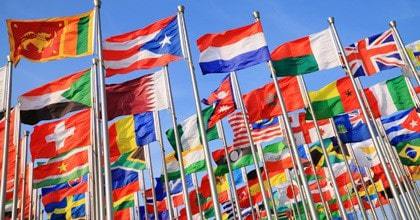 The France and UK,World Each Nation National flag