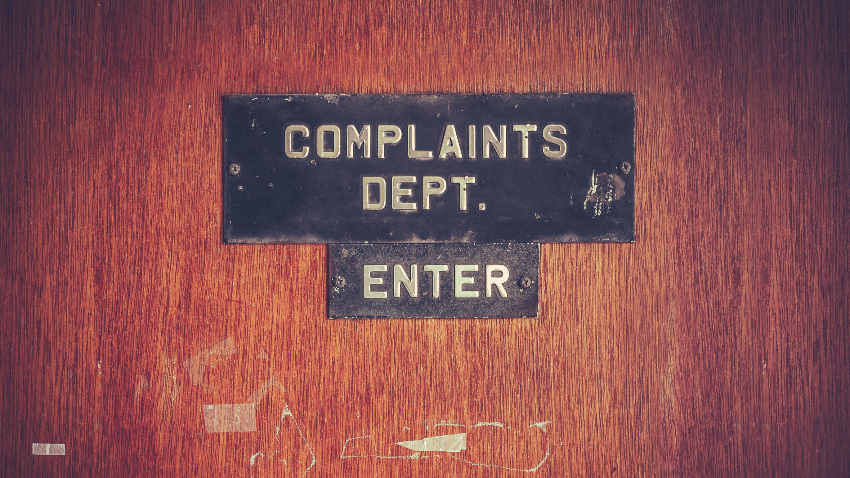 Complaints dept. Wonkhe