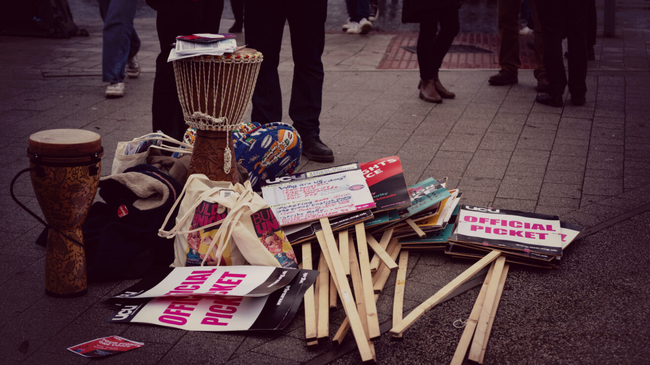 Wonkhe-UCU-placards