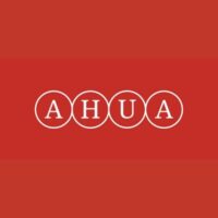 AHUA logo in red square