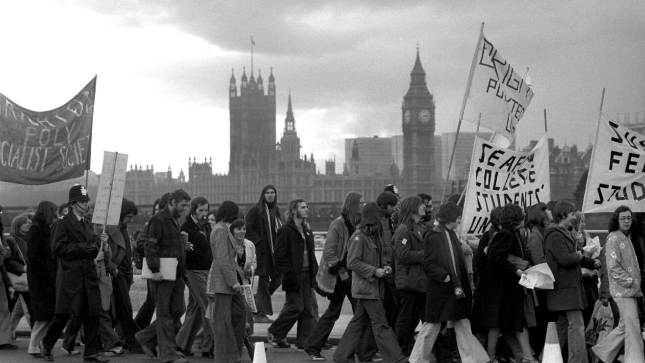 Politics - Demonstrations and Protests - Students -National Union of Students - London - 1974