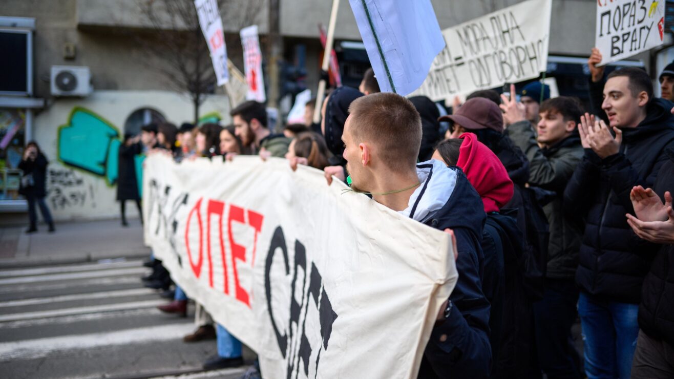 Serbian,Students,And,Citizens,Protest,Against,Government,Corruption,After,Novi