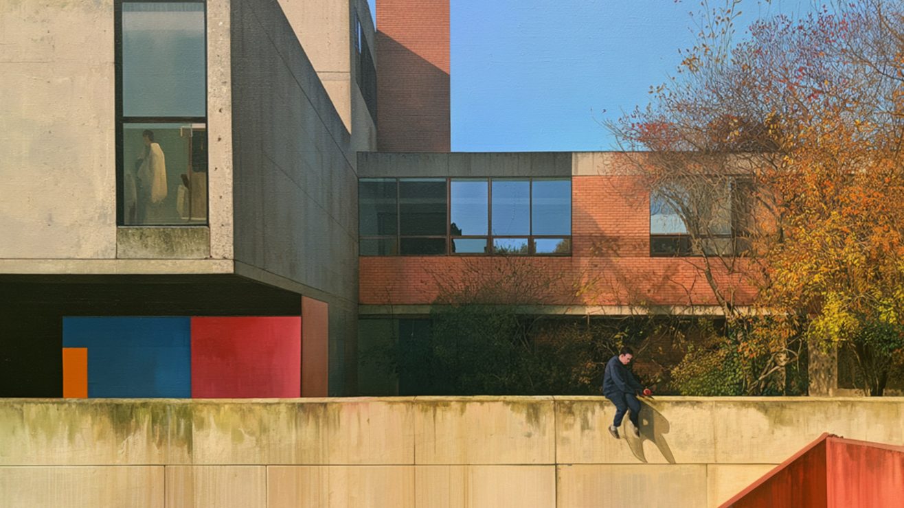 u3147793381_brutalist_campus_contemporary_figurative_painting_ecf37c5e-3ee3-48f3-a376-f29e1988a26b_0